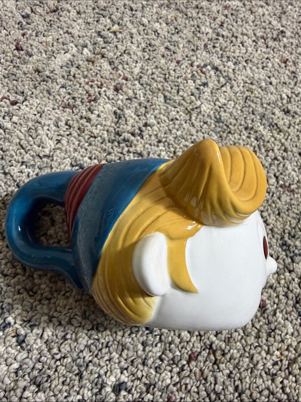 Vintage Enesco Rudolph Island Of Misfit Toys Hermey the Elf Figural Ceramic Mug - Picture 2 of 6
